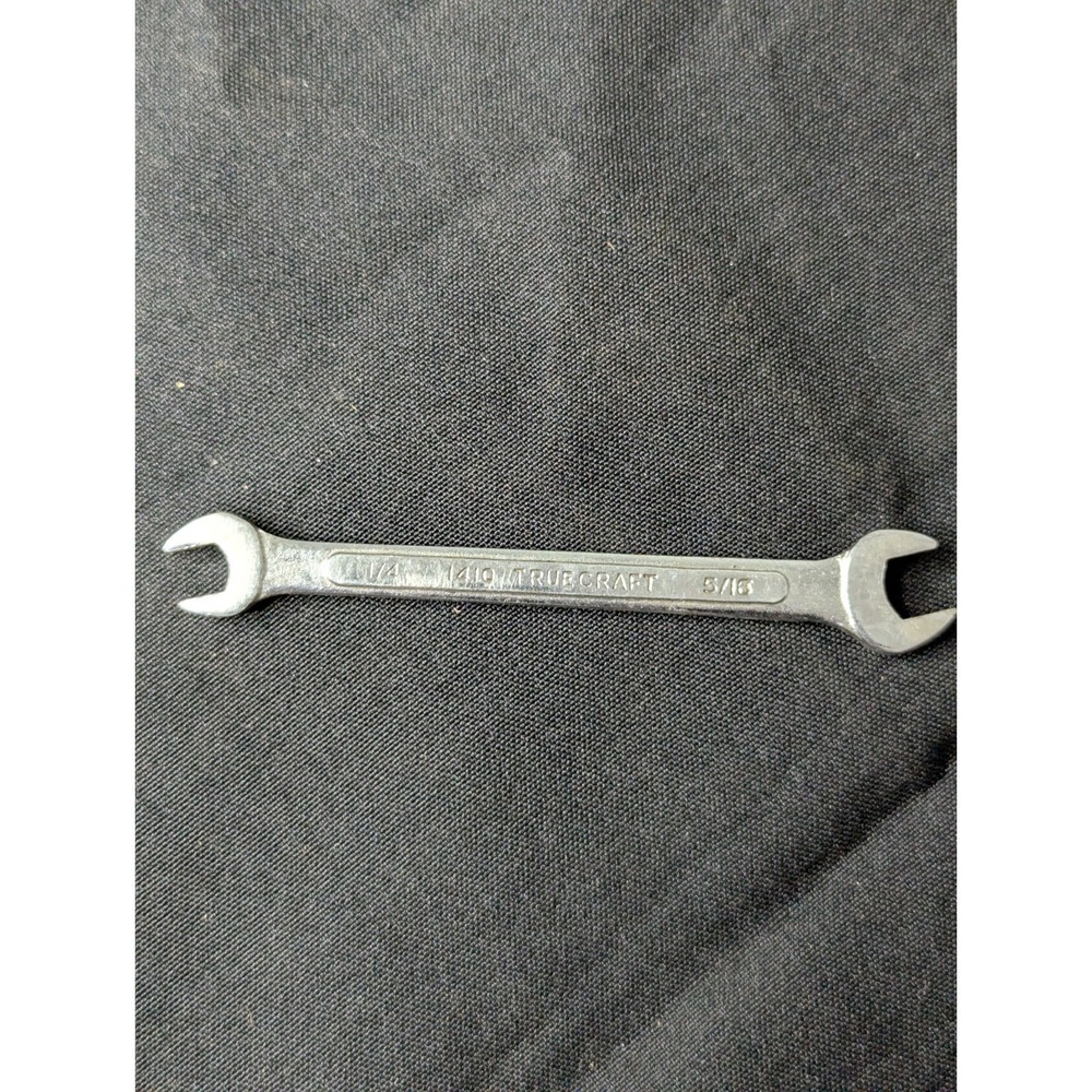 Truecraft 5/16 1/4 open ended wrench 4" mini tool mechanics handyman Japan 1410